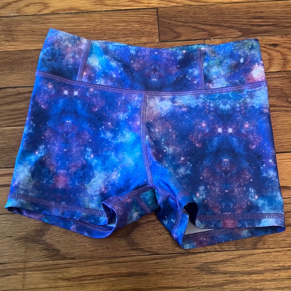 Candy Pink kids galaxy shorts